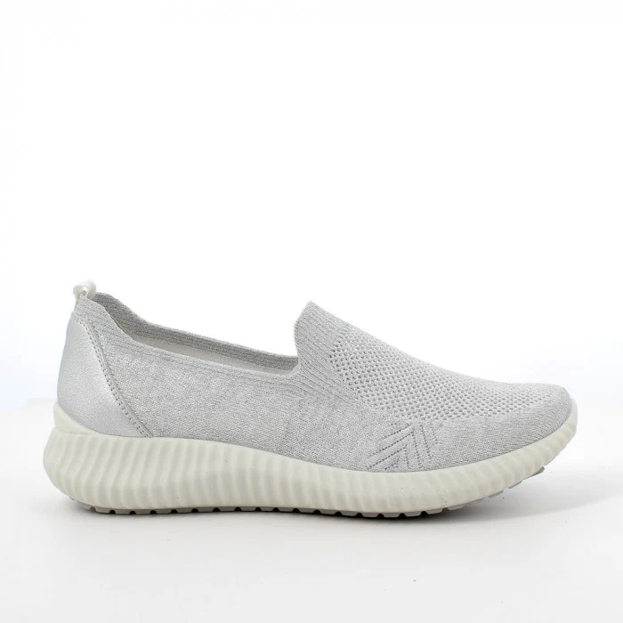 Igi&co Sneakers Slip on donna (memory foam) - silver - immagine 3