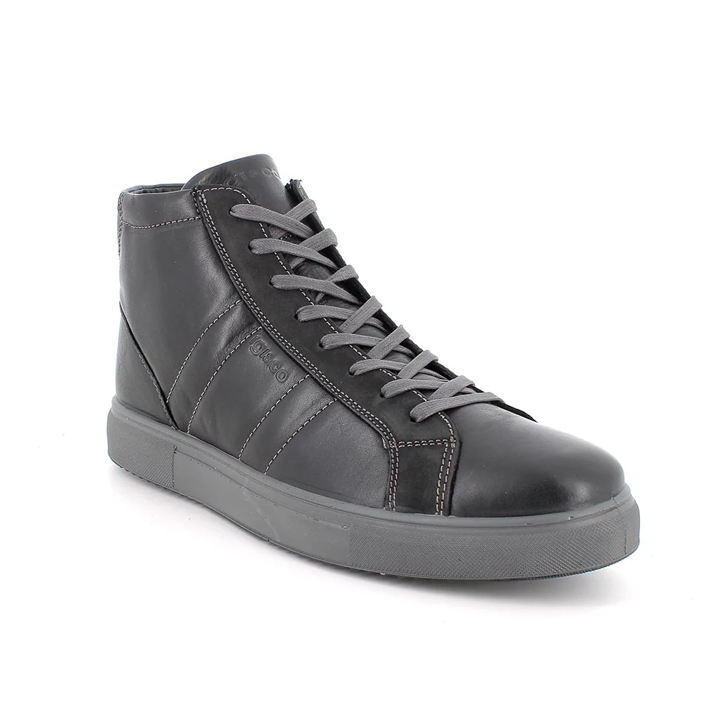 Igi&Co 8635500 Polacchine da uomo nero con zip - immagine 3