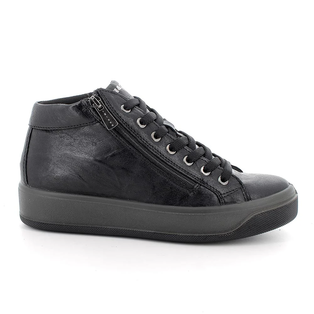 Igi&Co 8670044 Sneakers da donna nero con zip - immagine 2