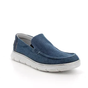 Igi&co Slip on uomo blu con elastico (memory foam)