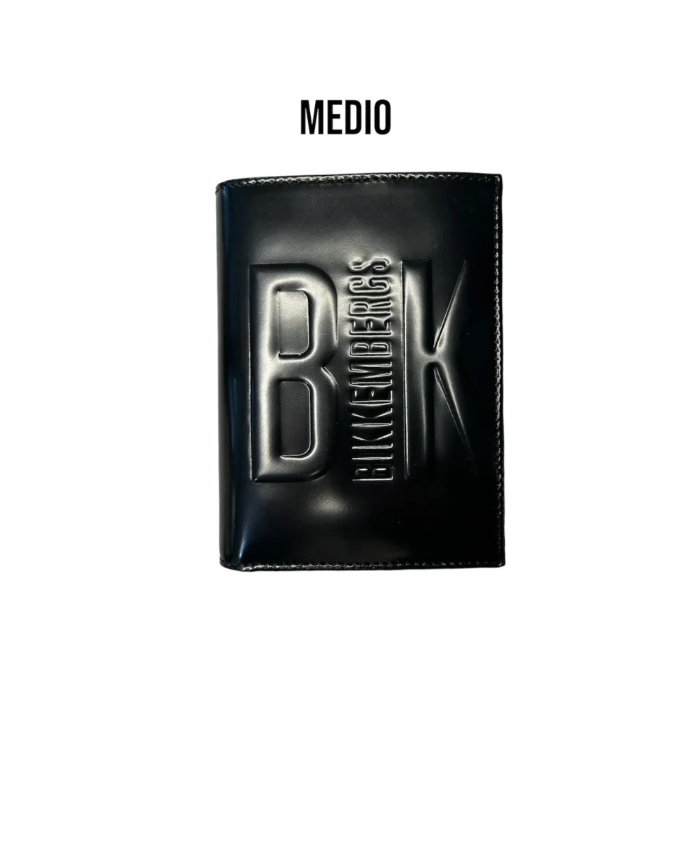 Bikkembergs Portafoglio grande - medio - piccolo in vera pelle - nero - immagine 8