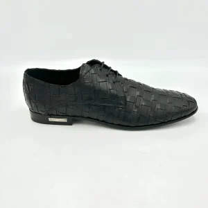 Alessandro Dell'Acqua Stringata cestino elegante - vera pelle nero