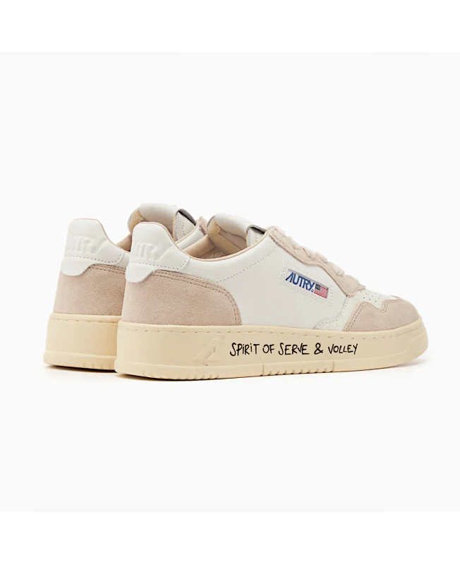 Autry Sneakers Medalist Low Wrt-Volley Donna Bianco Beige AULW - VY01 - immagine 5