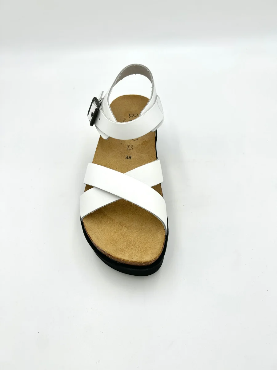 B.io Sandali da donna Platform, cinturino alla caviglia regolabile - Bianco - immagine 4