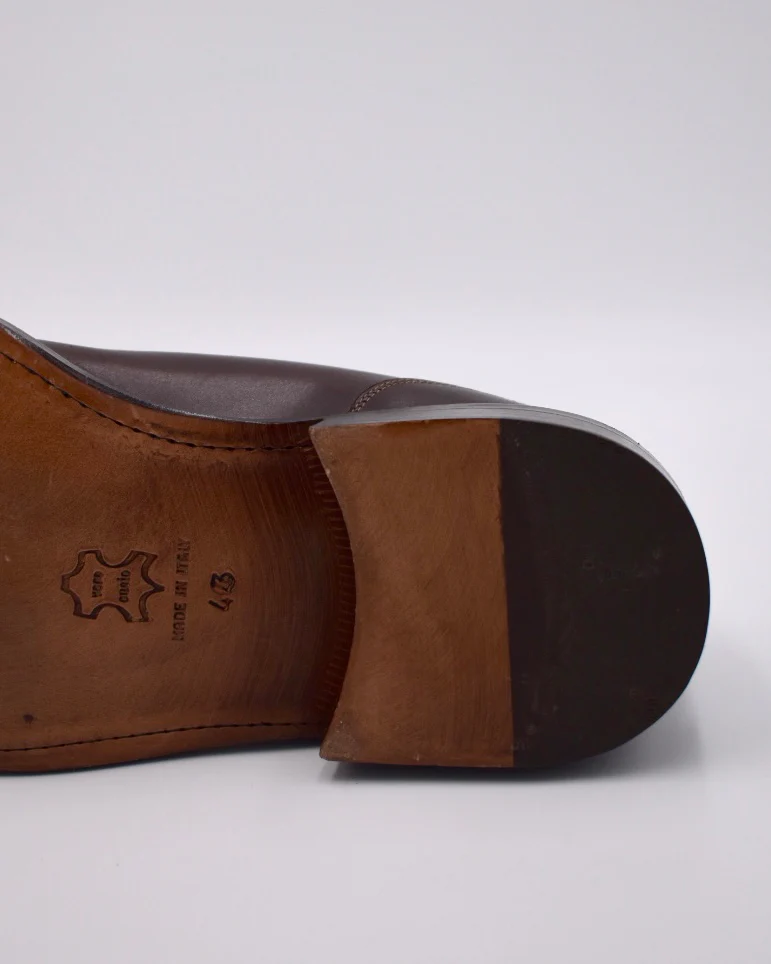 Lancio stringata Made In Italy in cuoio marrone - immagine 9