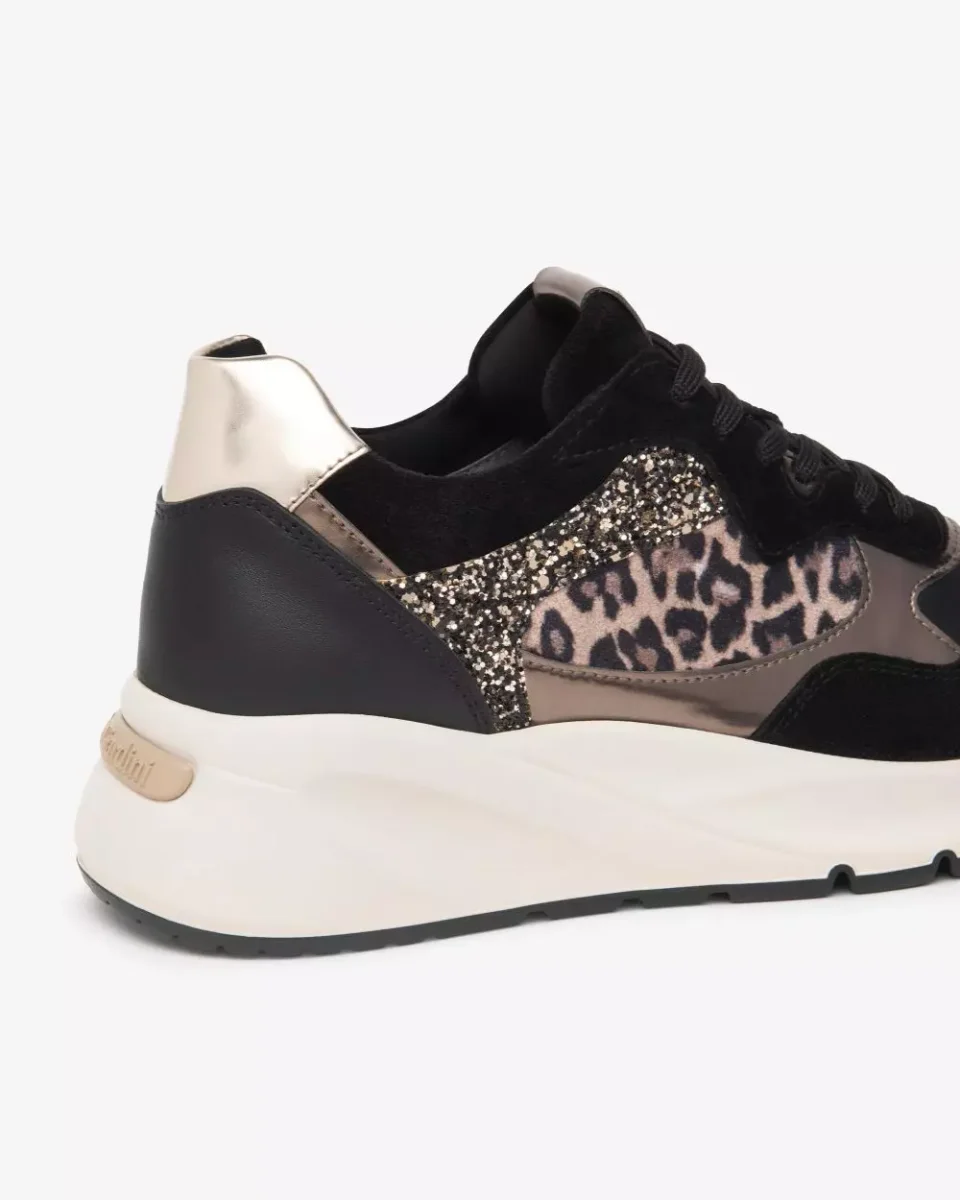 Nero Giardini E512864D Sneakers Donna in Suede, Pelle e Materiale Tecnico - immagine 5