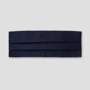 Fascia Smoking in seta Blu