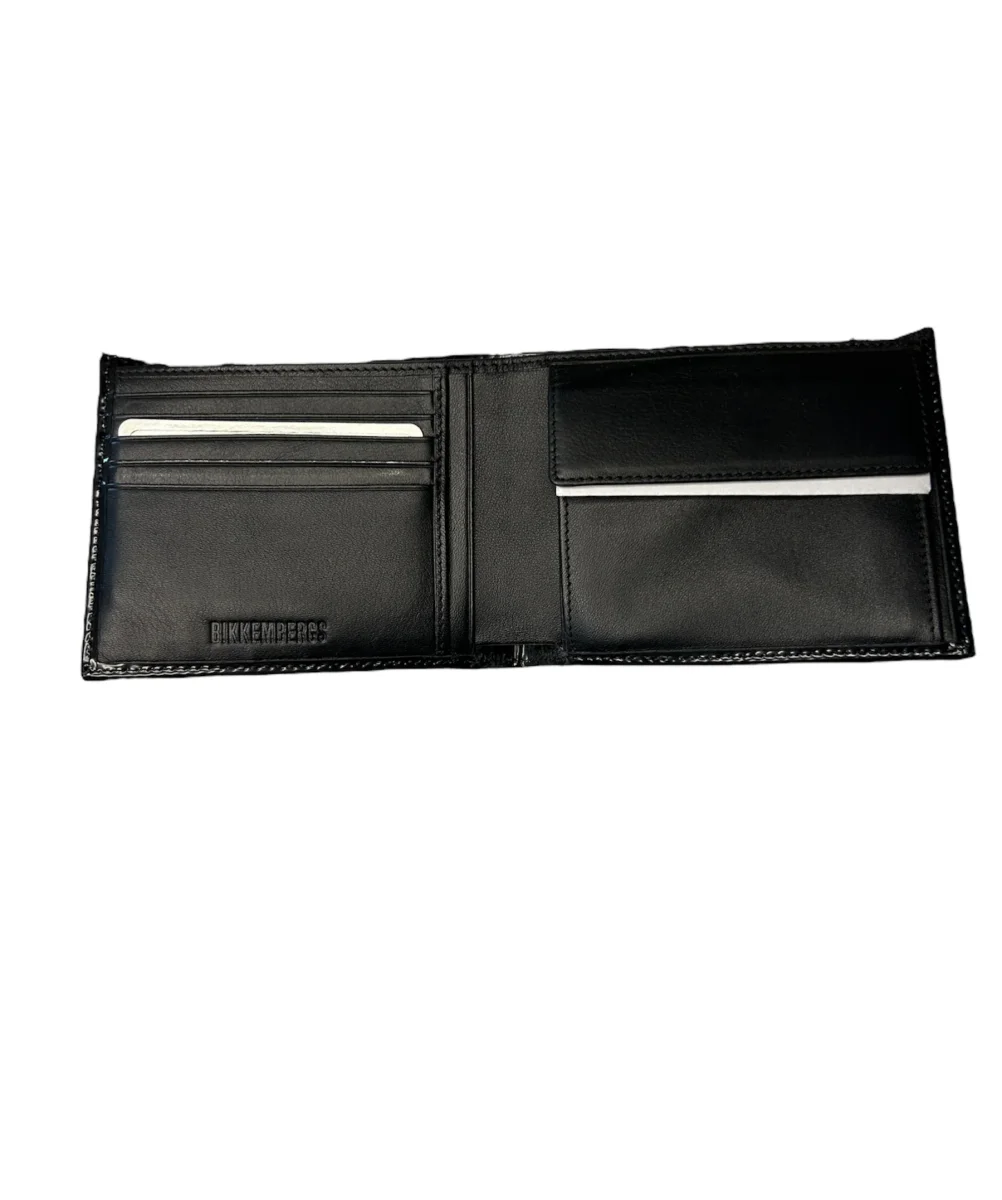Bikkembergs Portafoglio grande - medio - piccolo in vera pelle - nero - immagine 4