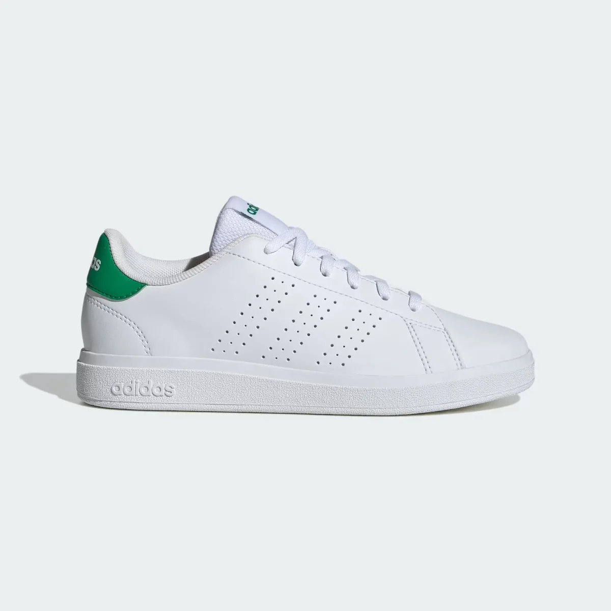 Adidas ID3889 Scarpe Advantage Base 2.0 Junior Cloud White / Cloud White / Green - immagine 2