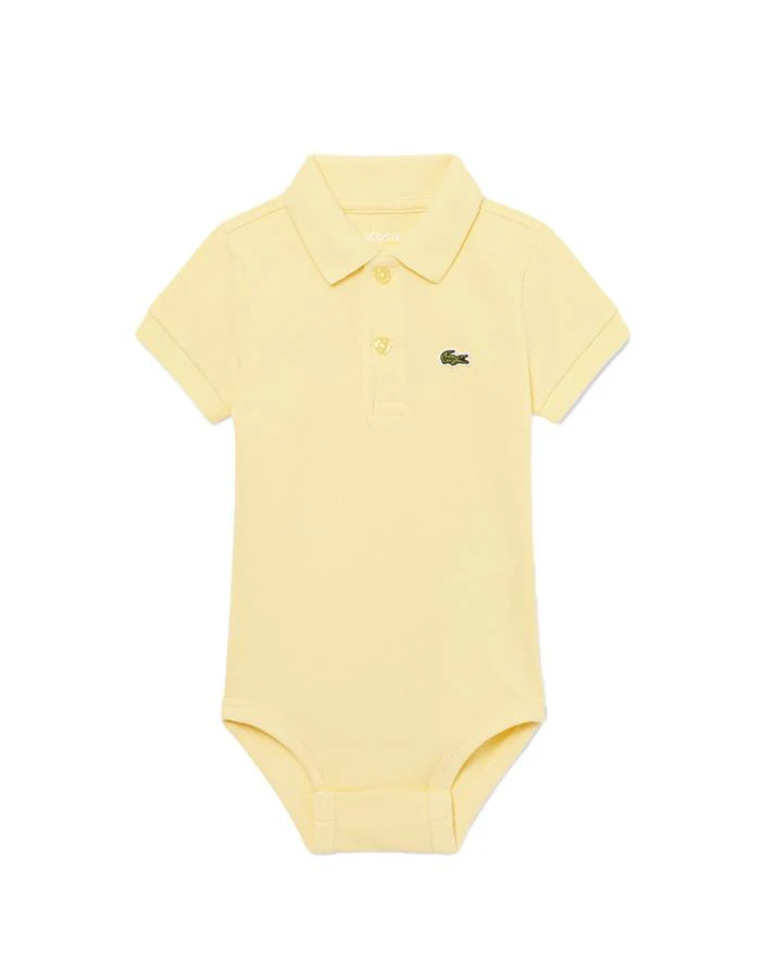 lacoste lcn pique bodysuit infant