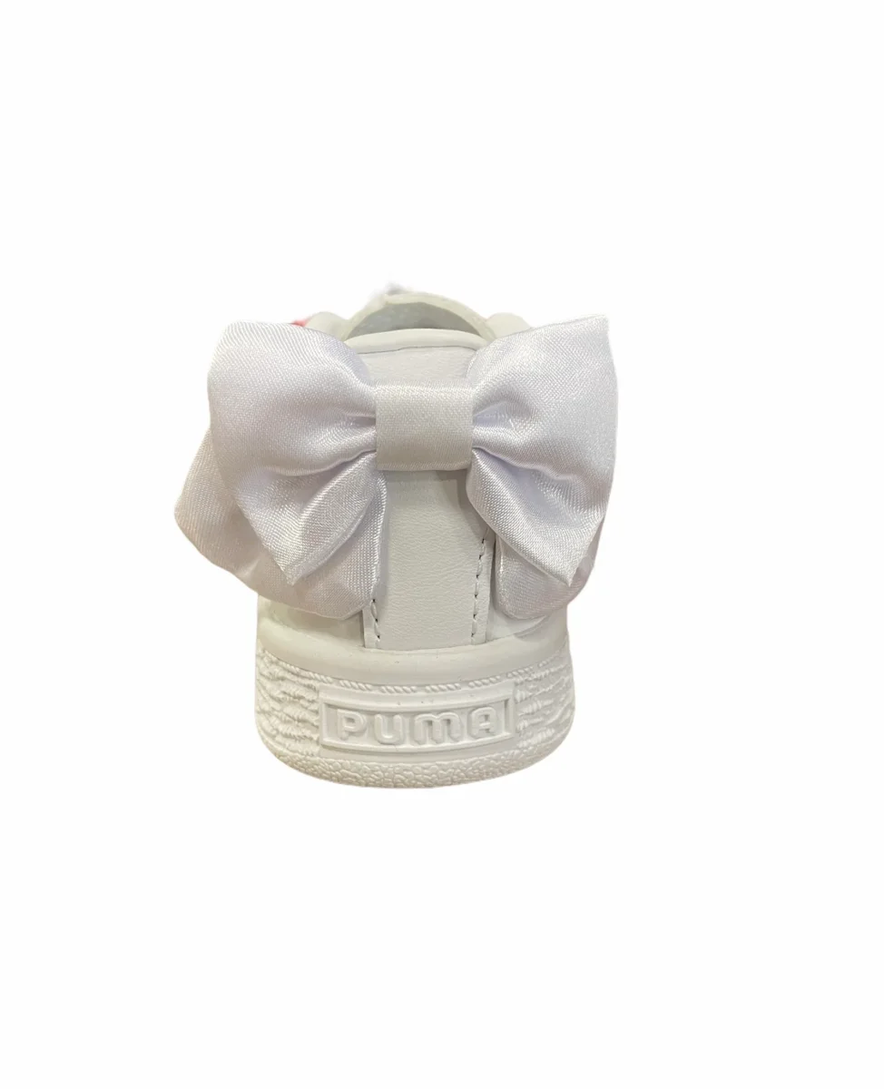 Puma white basket bow AC PS kids - immagine 4