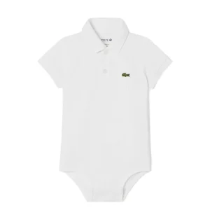 lacoste lcn pique bodysuit infant