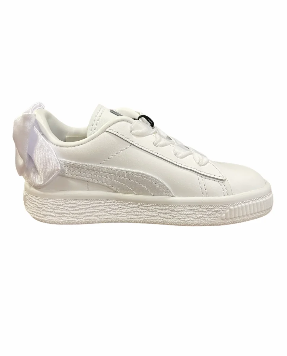 Puma white basket bow AC PS kids - immagine 5