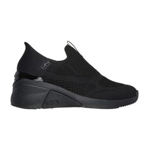 skechers a-wedge - cre donna nero platform